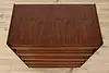 Midcentury Modern Vintage Walnut Tall Chest or Dresser (5)