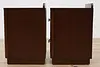 Pair Midcentury Modern Vintage Walnut Nightstands End Tables (7)