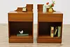 Pair of Vintage Midcentury Modern Teak Nightstands,Vildbjerg (2)