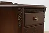 Pair of Tudor Design Antique Walnut Nightstands, White (10)