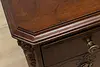 Pair of Tudor Design Antique Walnut Nightstands, White (13)