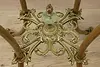 Victorian Antique Onyx & Brass Pedestal or Plant Stand (6)