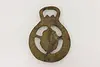 Horse Antique Brass Harness Medallion, Birds (2)