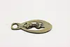 Horse Antique Brass Harness Medallion, Donkey (3)