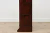 Arts & Crafts Antique Lawyer 4 Stack Office Bookcase, GRM (12)