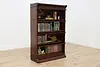 Arts & Crafts Antique Lawyer 4 Stack Office Bookcase, GRM (3)