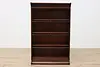 Arts & Crafts Antique Lawyer 4 Stack Office Bookcase, GRM (5)