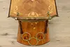 Italian Marquetry Vintage Rolling Bar, Tea or Dessert Cart (11)