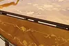 Italian Marquetry Vintage Rolling Bar, Tea or Dessert Cart (19)