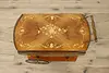 Italian Marquetry Vintage Rolling Bar, Tea or Dessert Cart (7)