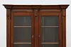 Victorian Antique Rustic Walnut China Display or Bookcase (10)