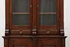 Victorian Antique Rustic Walnut China Display or Bookcase (11)