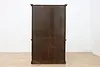 Victorian Antique Rustic Walnut China Display or Bookcase (16)