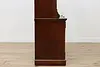 Victorian Antique Rustic Walnut China Display or Bookcase (19)