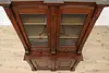 Victorian Antique Rustic Walnut China Display or Bookcase (7)