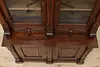 Victorian Antique Rustic Walnut China Display or Bookcase (8)