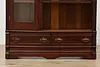 Victorian Eastlake Antique Carved Walnut Bookcase & Display (11)