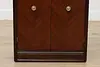 Art Deco Vintage Mahogany Chairside Bar Cabinet or End Table (10)