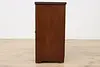 Art Deco Vintage Mahogany Chairside Bar Cabinet or End Table (11)