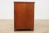 Art Deco Vintage Mahogany Chairside Bar Cabinet or End Table (12)