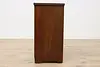 Art Deco Vintage Mahogany Chairside Bar Cabinet or End Table (13)