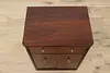 Art Deco Vintage Mahogany Chairside Bar Cabinet or End Table (7)