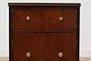 Art Deco Vintage Mahogany Chairside Bar Cabinet or End Table (9)