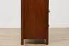 Art Deco Waterfall Vintage Walnut Tall Chest or Dresser (15)