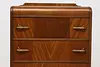 Art Deco Waterfall Vintage Walnut Tall Chest or Dresser (7)