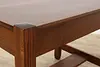 Arts & Crafts Mission Oak Antique Office Desk Library Table (14)