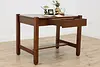 Arts & Crafts Mission Oak Antique Office Desk Library Table (4)