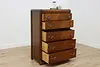 Art Deco Vintage Waterfall Highboy or Tall Chest, Broyhill (3)