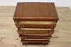 Art Deco Vintage Waterfall Highboy or Tall Chest, Broyhill (4)