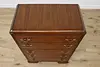 Art Deco Vintage Waterfall Highboy or Tall Chest, Broyhill (5)