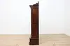 Victorian Antique Carved Walnut Bookcase or Bath Cabinet (13)