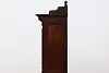 Victorian Antique Carved Walnut Bookcase or Bath Cabinet (14)