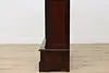 Victorian Antique Carved Walnut Bookcase or Bath Cabinet (15)