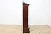 Victorian Antique Carved Walnut Bookcase or Bath Cabinet (17)