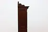 Victorian Antique Carved Walnut Bookcase or Bath Cabinet (18)