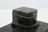 Art Deco Italian Antique Nero Portoro Marble Desktop Inkwell (14)