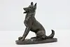 German Shepherd Dog Playing Fetch Vintage Sculpture J. Spouse (2)