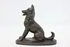 German Shepherd Dog Playing Fetch Vintage Sculpture J. Spouse (4)