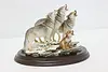 Howling Wolf Dawn Chorus Statue Vintage Sculpture, Sherwin (2)