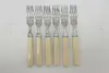 Set of 6 Antique Dinner Forks, Bakelite Handles, Sheffield (2)