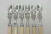 Set of 6 Antique Dinner Forks, Bakelite Handles, Sheffield (3)