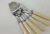 Set of 6 Antique Dinner Forks, Bakelite Handles, Sheffield (6)