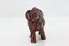 Trumpeting Elephant Vintage Red Iron Sculpture (6)