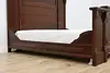 Victorian Antique 3 Pc Bedroom Set King Size Bed Marble Tops (10)