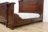 Victorian Antique 3 Pc Bedroom Set King Size Bed Marble Tops (11)