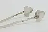 Victorian Antique Sterling Silver Sugar Serving Leaf Tongs (2)